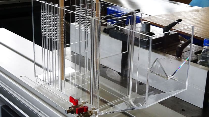 Advanced acrylic glass tube implementation in modern facility